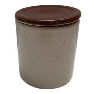 🍒 Retro England Pearsons of Chesterfield Stoneware Storage Food Jar w/ Lid